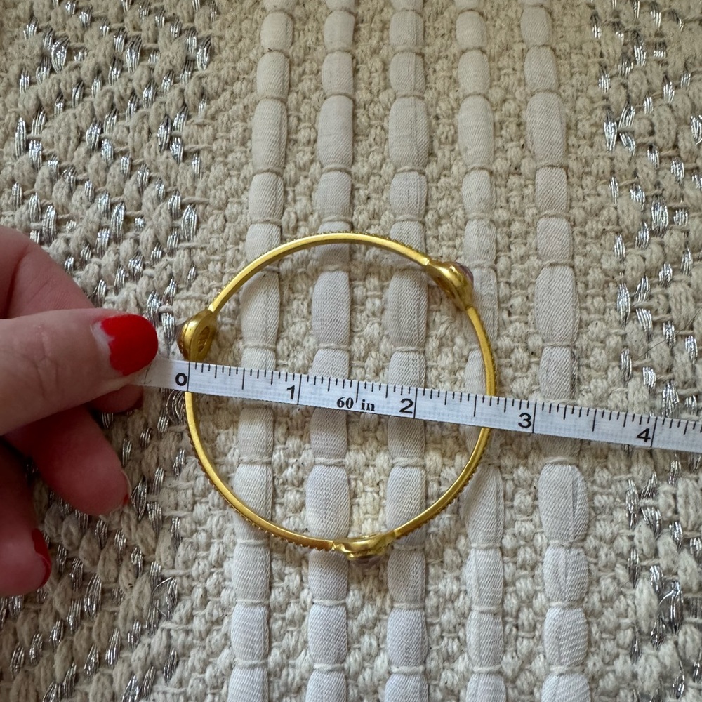 Julie Vos Pink Stone Bangle 🎀 - Picture 5 of 5